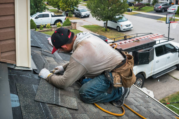 Professional Roofing technician working in Fries, VA